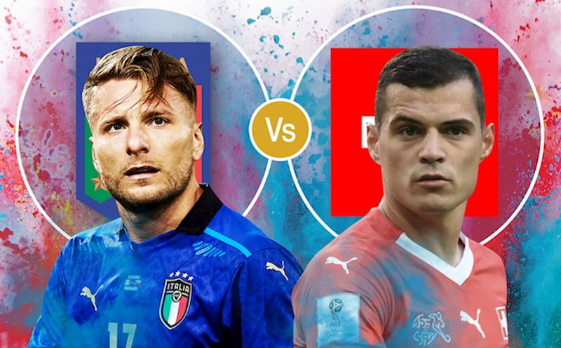 Italia vs Thụy Sĩ sẽ là trận hòa mỗi đội 1 bàn thắng